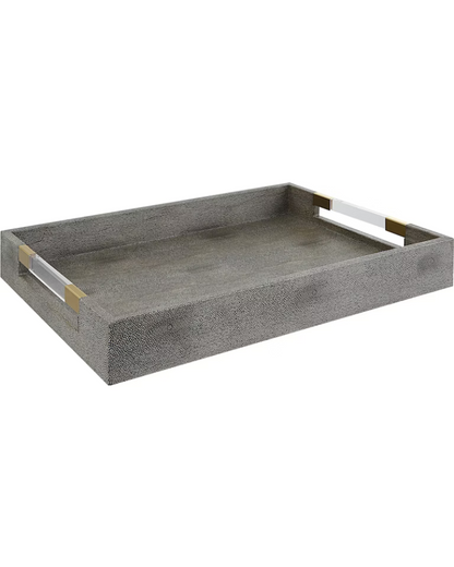 Shagreen Tray - Gray