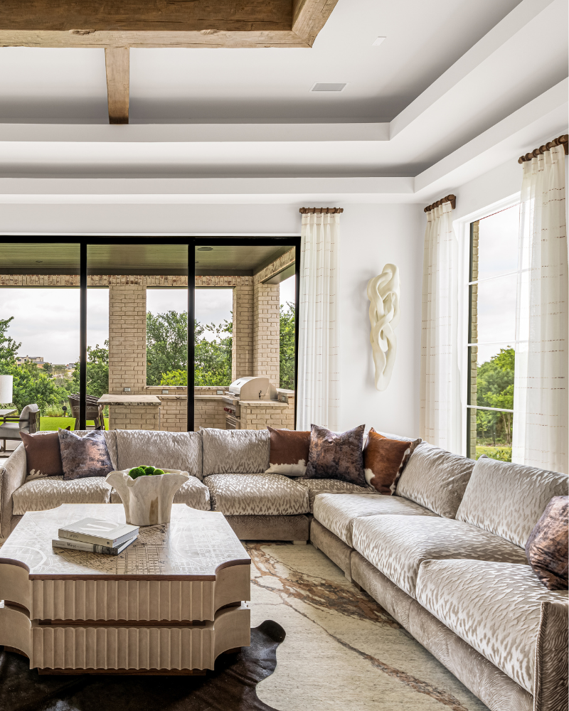 Upholstered Sectional - Tan