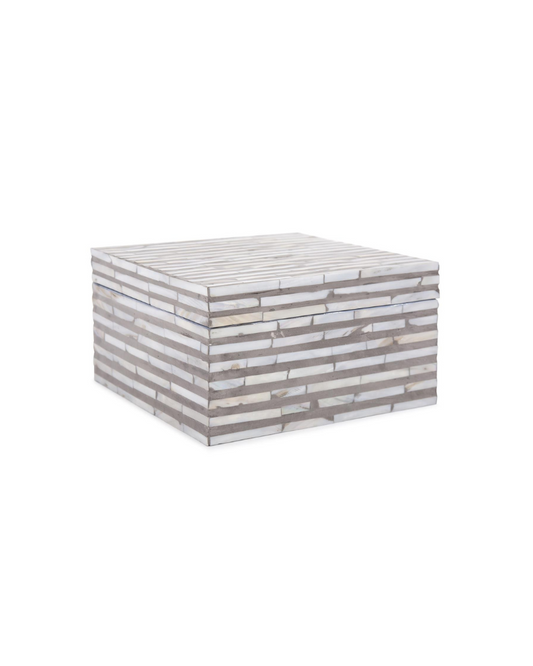 Julianna Square Mother of Pearl High Box