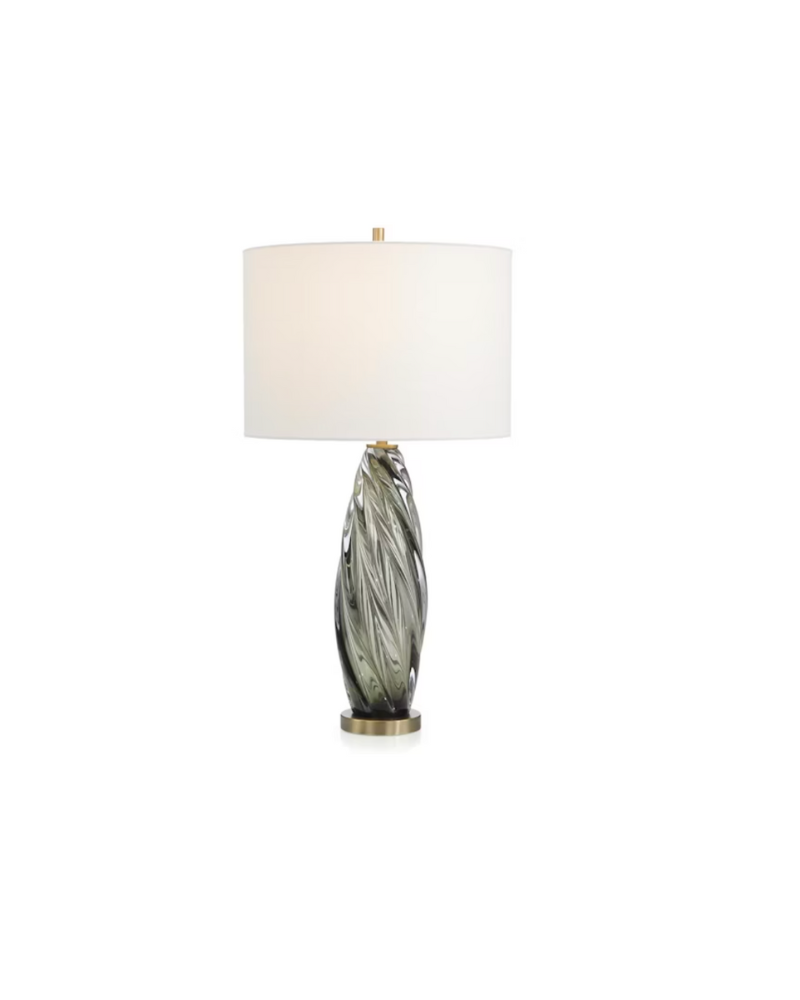 Art Glass Lamp - Olive