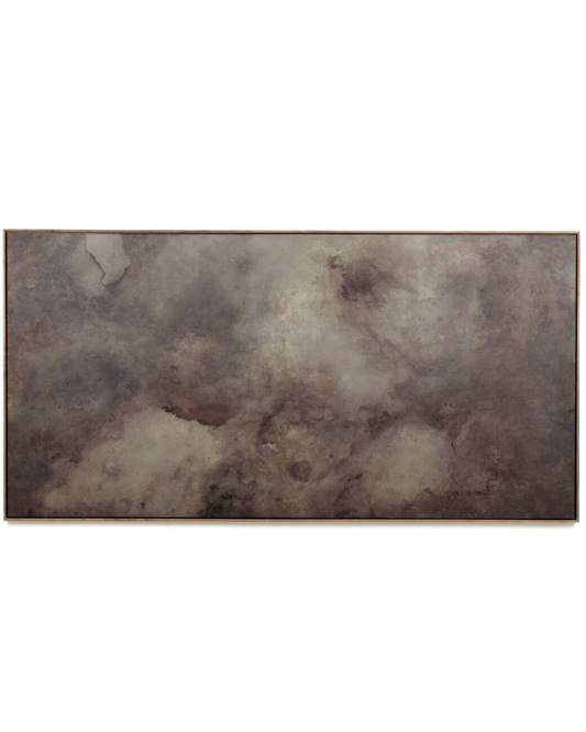 Cloudform Wall Art – Framed Abstract in Rustic Walnut