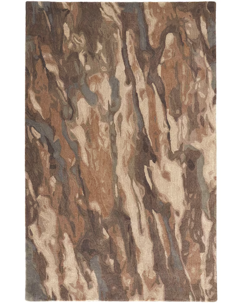 Area Rug - Brown Watercolor