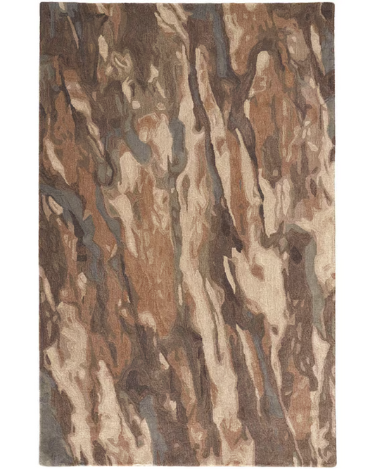 Area Rug - Brown Watercolor