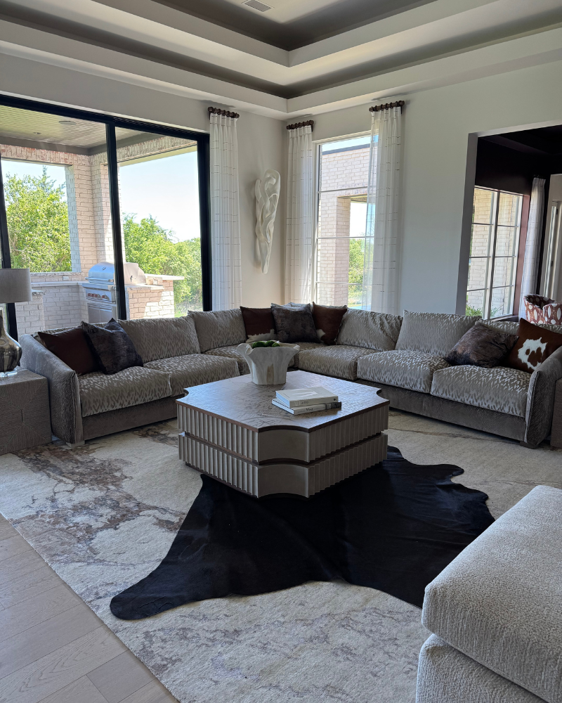 Upholstered Sectional - Tan