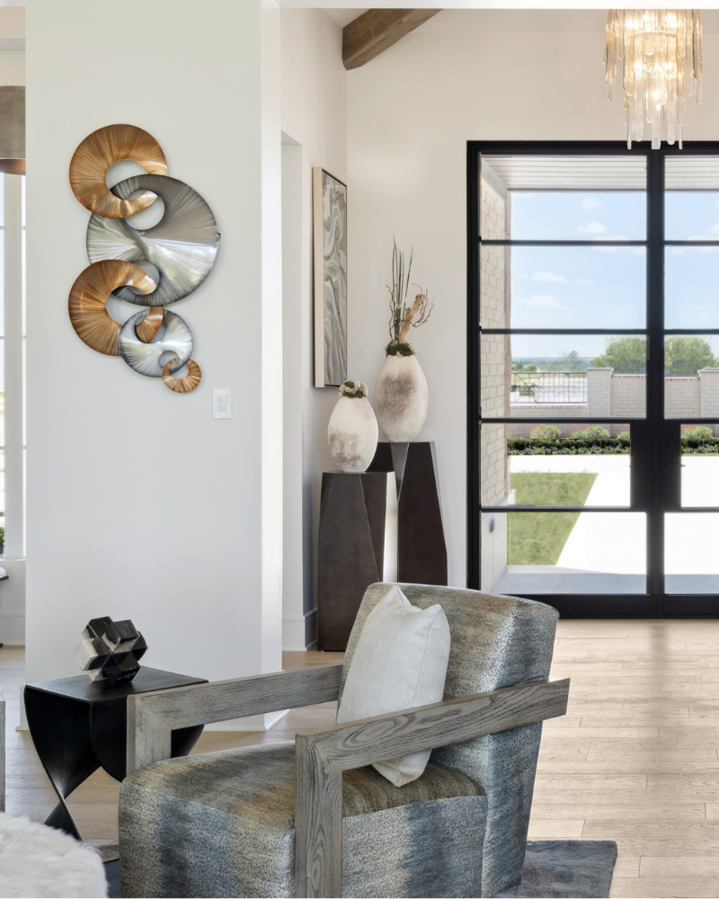 Interlink Wall Art - Silver/Copper, Set of 2