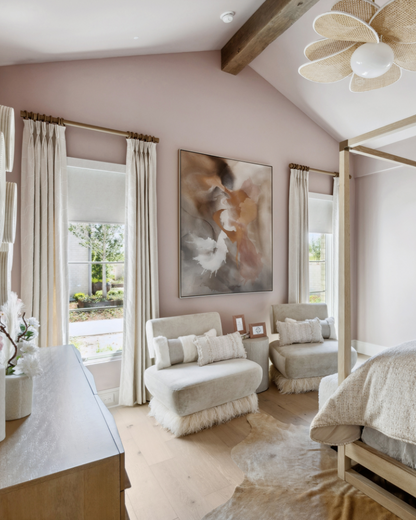 Drapery Panels - Embroidered Ivory