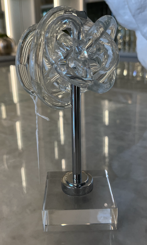 Glass Knots on Crystal Base