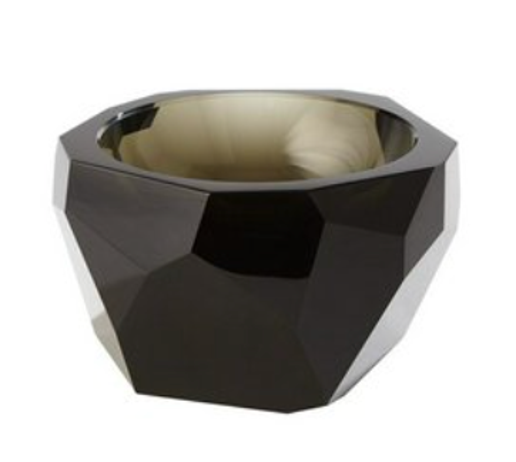 Faceted Bowl - Black