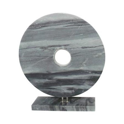 Gray Disk with Base - Marble