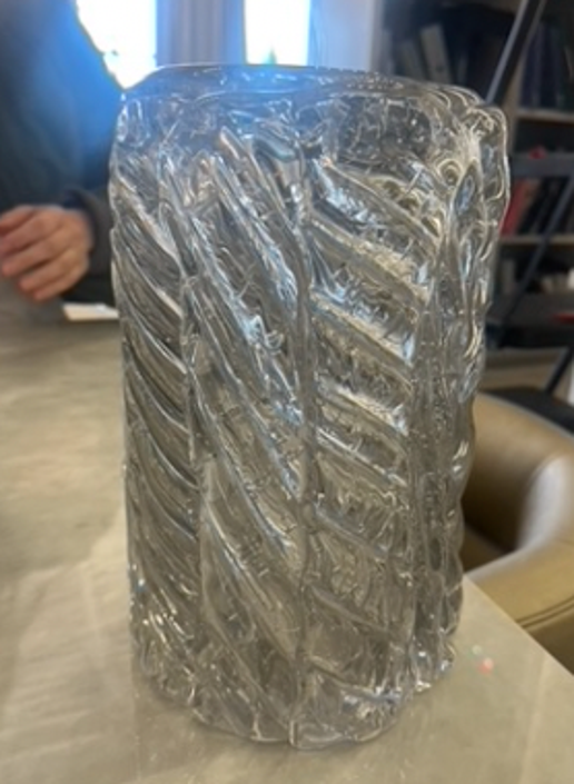 Clear Textured - Vase