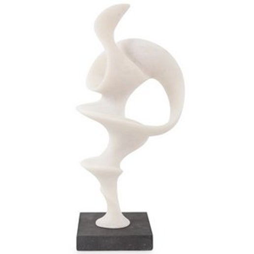 Helix Sculpture - White Stone