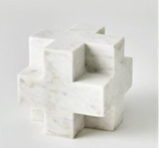 Marble Cube - White