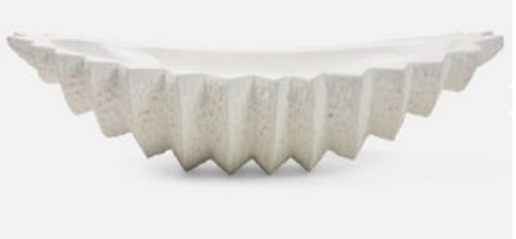 Ribbed Bowl - White